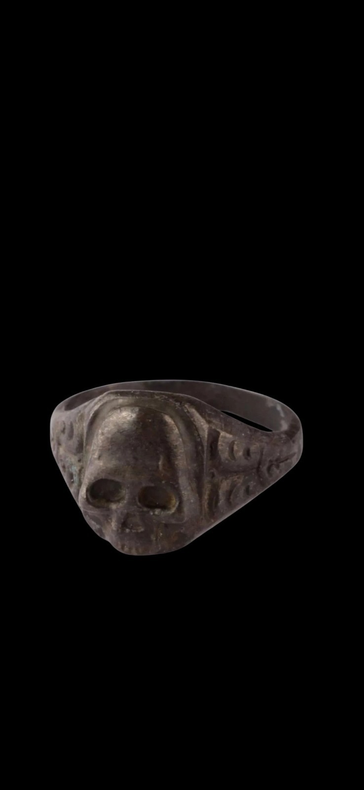 Antique WWII Ww2 Era Central European  Unique Ring Bronze 