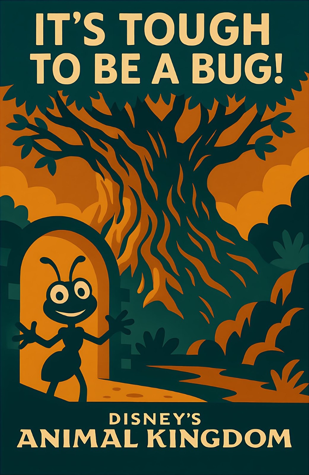 It\'s Tough to Be a Bug Animal Kingdom Flik Attraction Ride Disney Poster Print