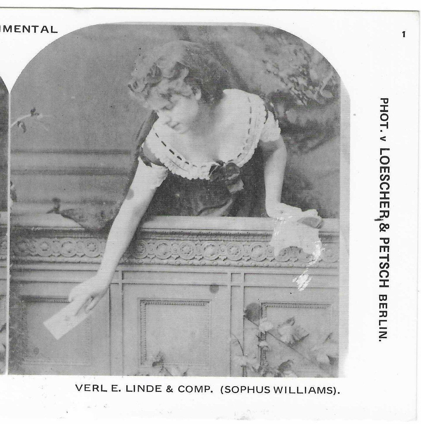 Woman Passing A Love Note?,  1978 Reproduction Stereoview
