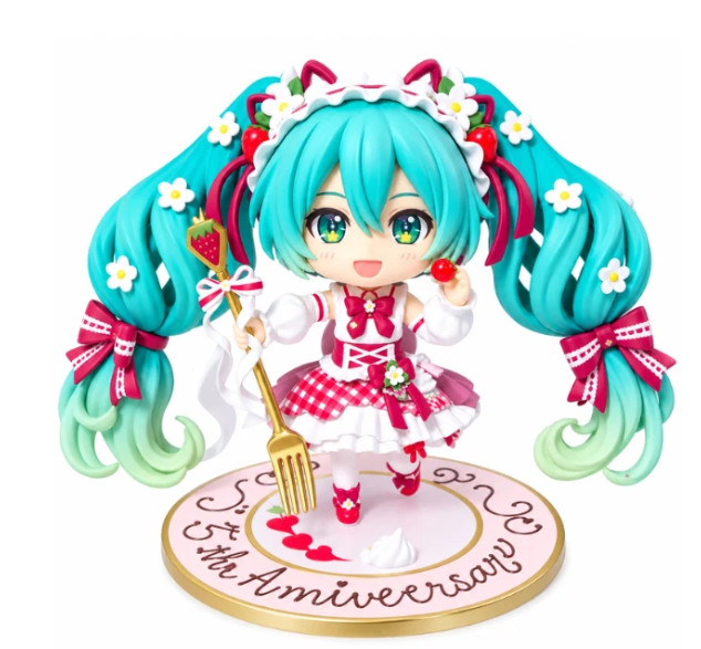 Hatsune Miku Strawberry Cake Nendoroid 1939 PVC Figure 15th Anniversary Model To Hatsune Miku Strawberry Cake Nendoroid 1939 PVC Figure 15th Anniversary Model To
