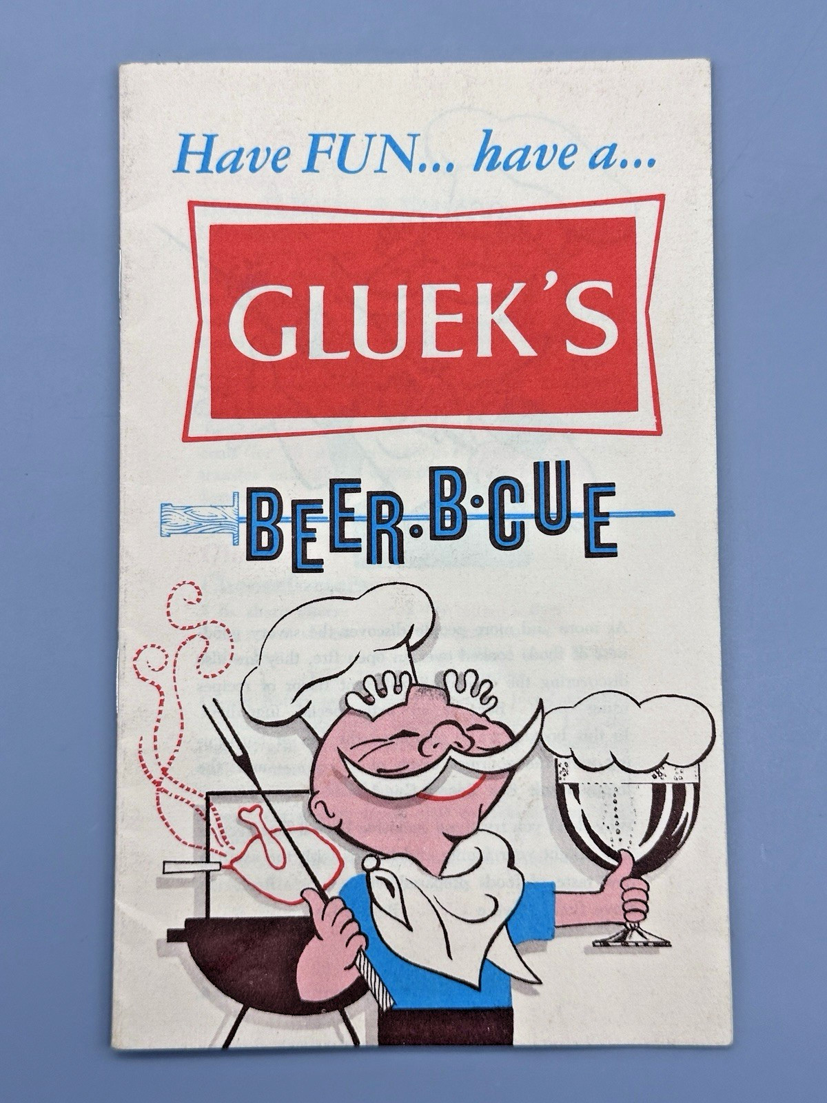 Gluek's Brewing Company 1962 Minneapolis MN Beer-B-Cue Vintage Booklet
