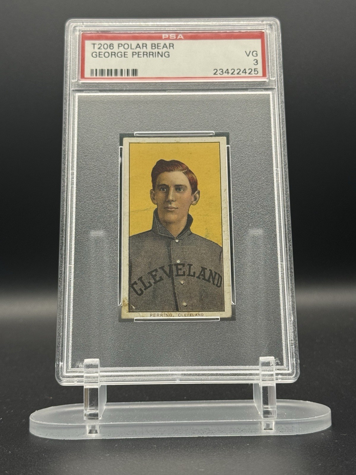 1909-11 T206 George Perring PSA 3 Polar Bear Back Well Centered Vintage 🔥