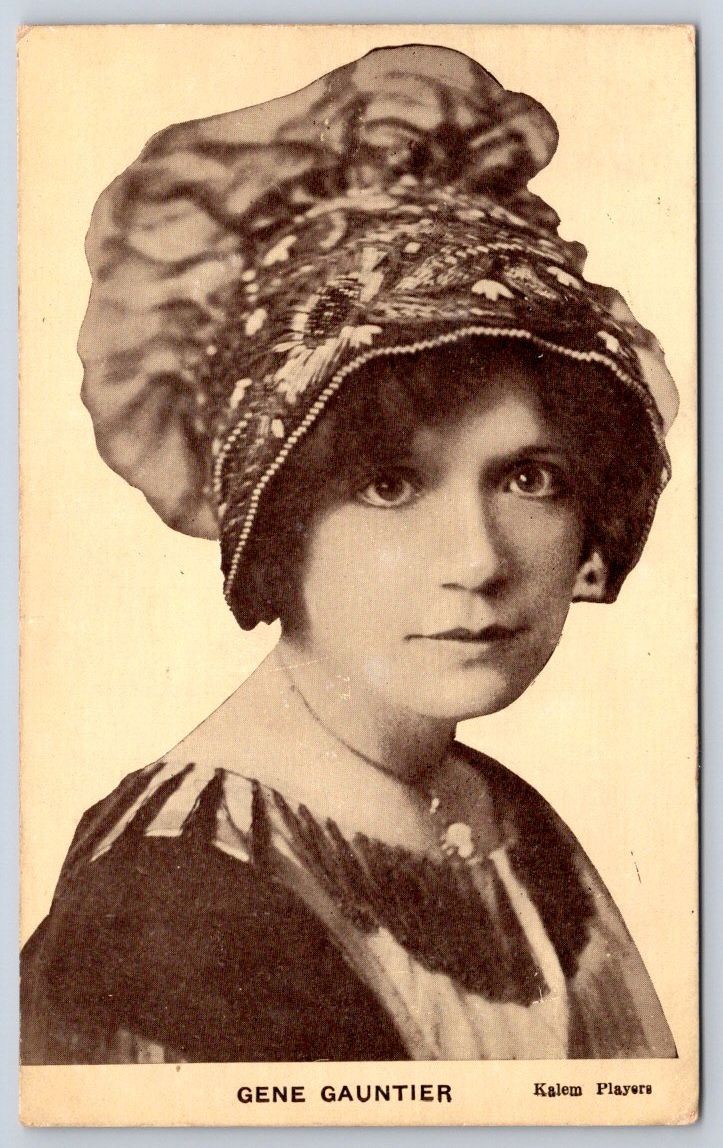 Antique Gene Gauntier Kalem Players Silent Film Actress RPPC 1912 Antique Gene Gauntier Kalem Players Silent Film Actress RPPC 1912