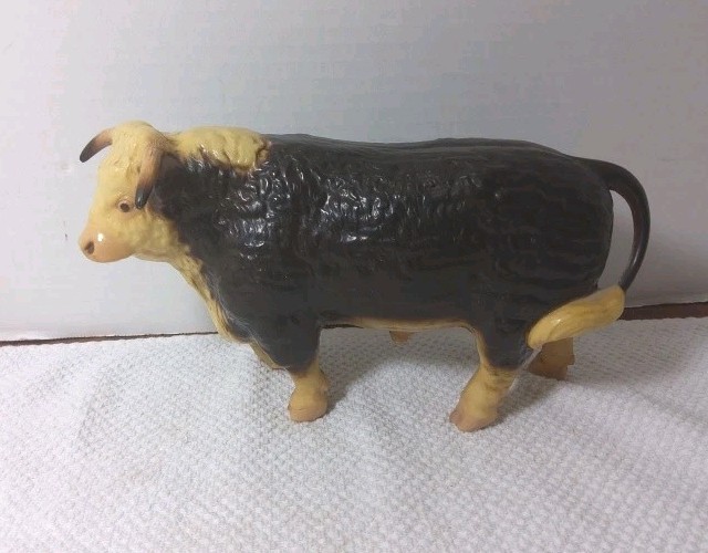 Vintage Breyer Walking Hereford Bull By Unstamped Glossy Preowned