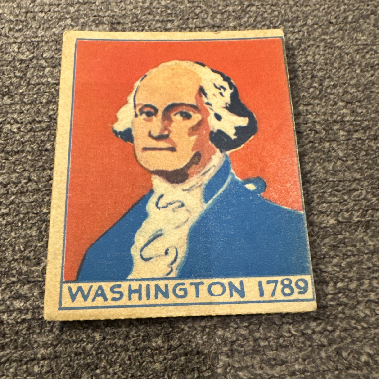 George Washington  1930 R129 AMERICAN HISTORY CARD 1789