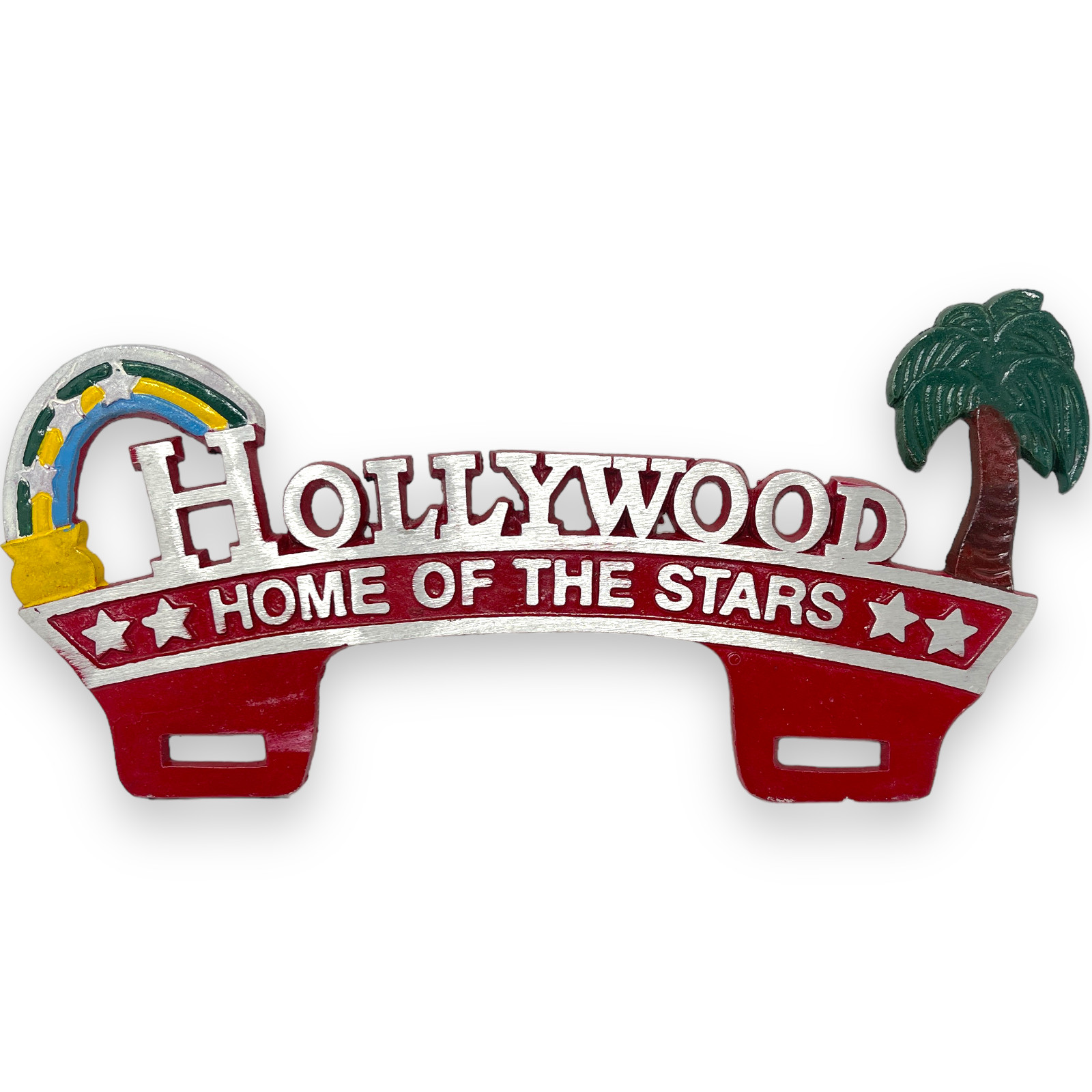 Hollywood Home Of The Stars Car License Plate FOB Topper Hollywood Home Of The Stars Car License Plate FOB Topper