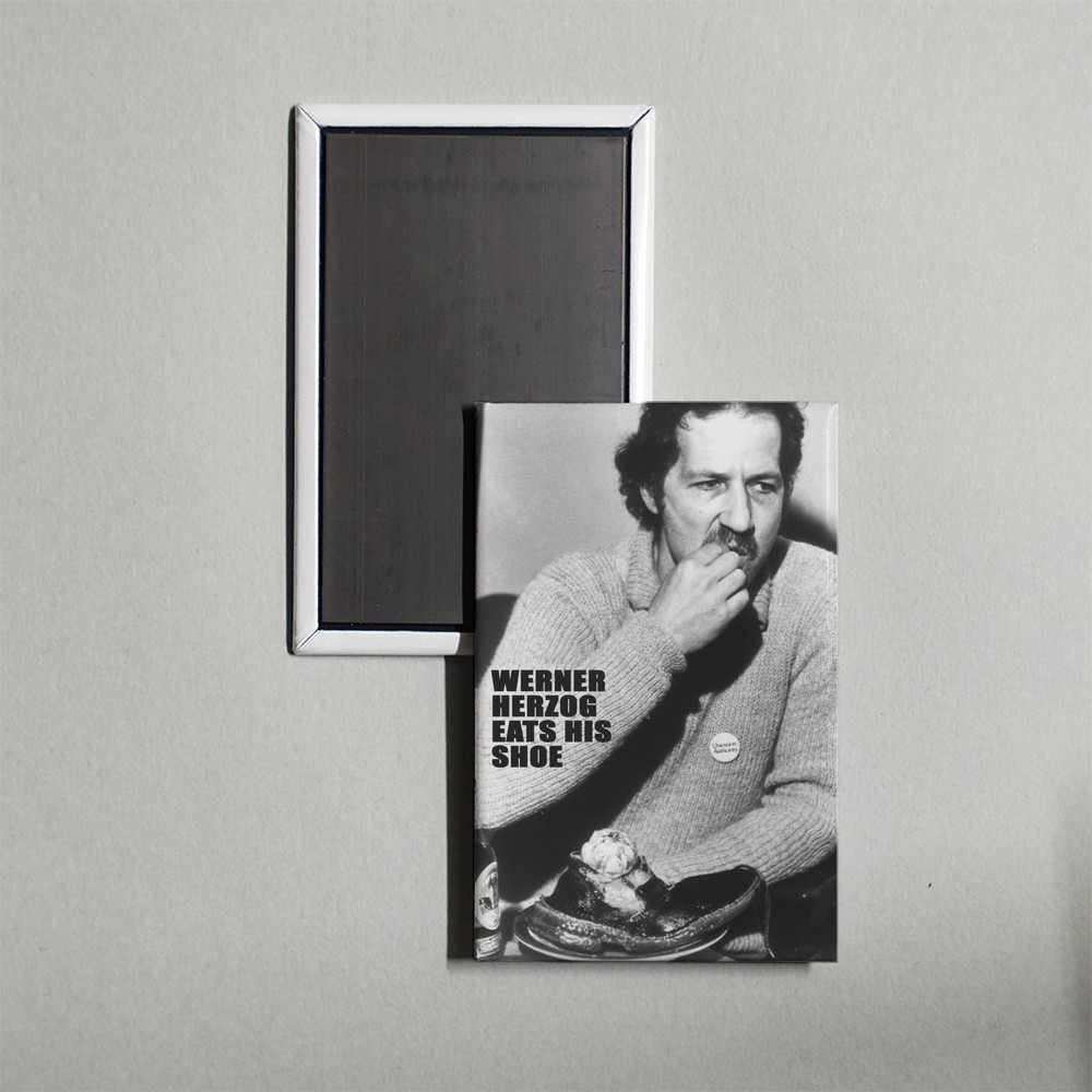 Werner Herzog Eats His Shoe Mini Movie Poster Fridge Locker Magnet Werner Herzog Eats His Shoe Mini Movie Poster Fridge Locker Magnet