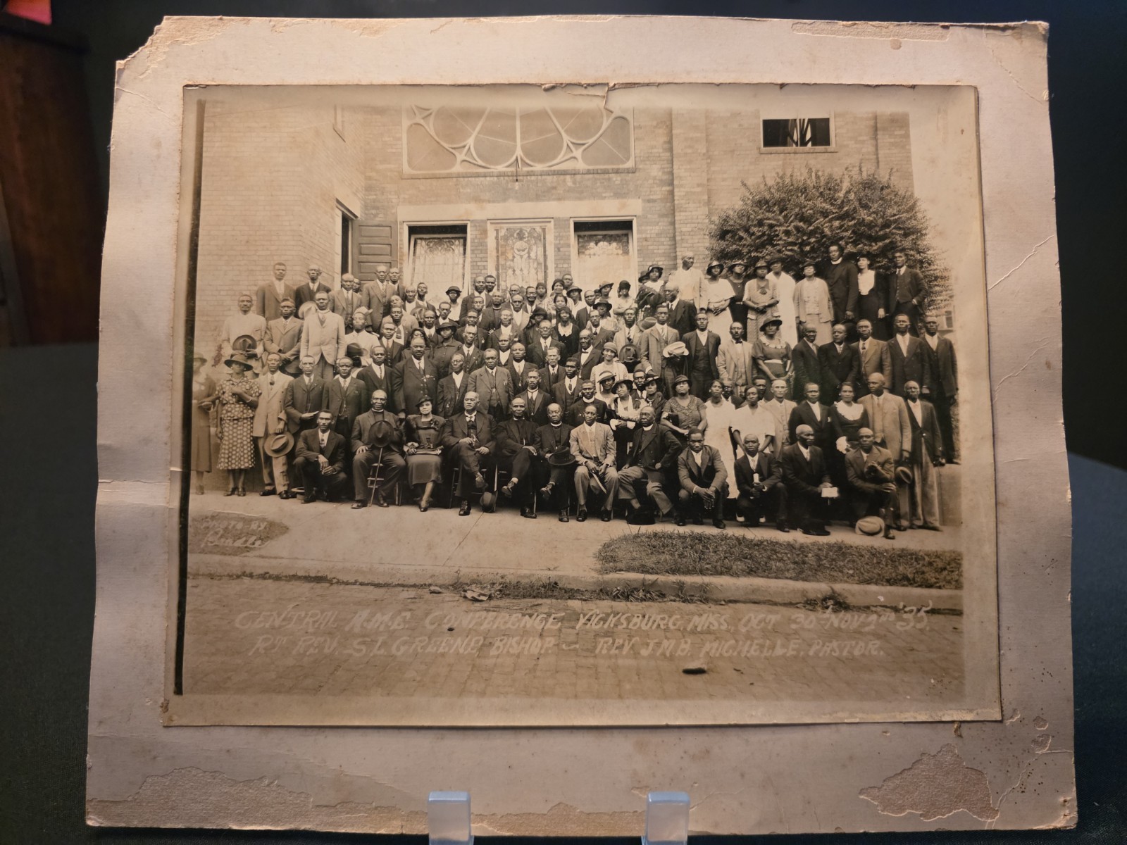 1935 Vicksburg Mississippi Central AME Church Vintage Photo SL Greene 8x10 Orig