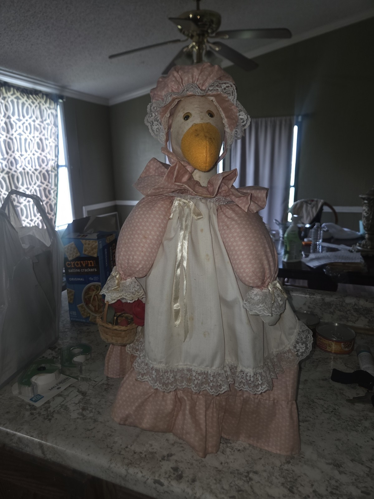 Soft Sculpted Mother Goose Cloth Doll 22