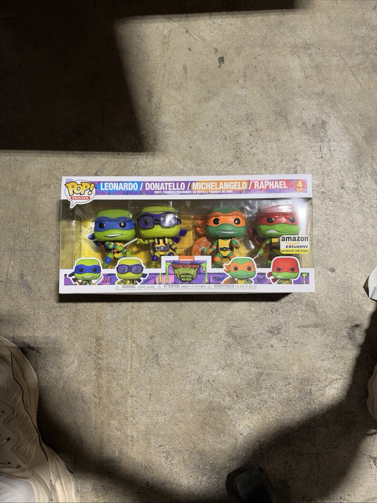 Funko Pop Movies TMNT Mutant Mayhem 4-Pack Amazon Exclusive Glow in the Dark Funko Pop Movies TMNT Mutant Mayhem 4-Pack Amazon Exclusive Glow in the Dark
