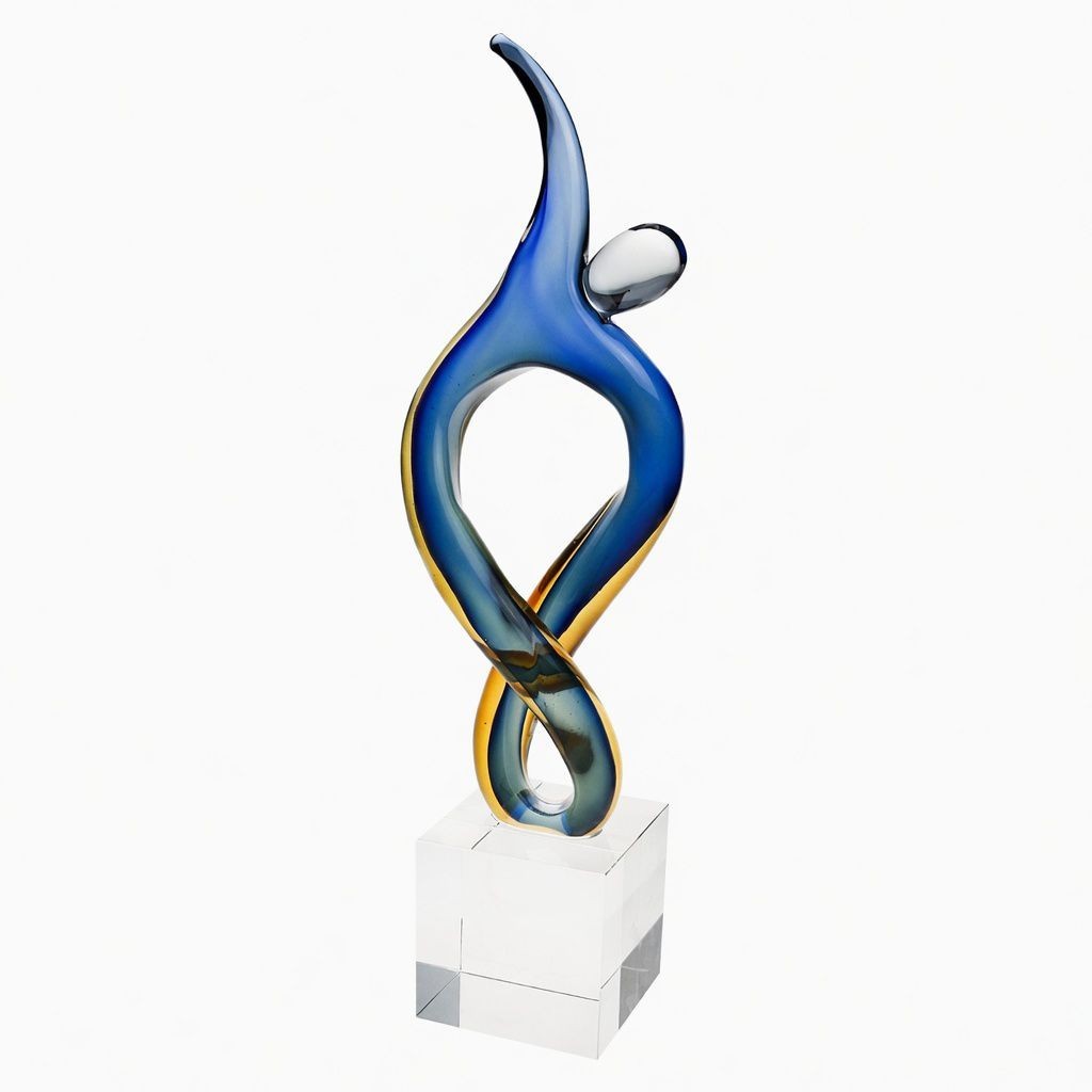 Infinite Potential Art Glass Award - Handmade - Deluxe Gift Box & Infinite Potential Art Glass Award - Handmade - Deluxe Gift Box &