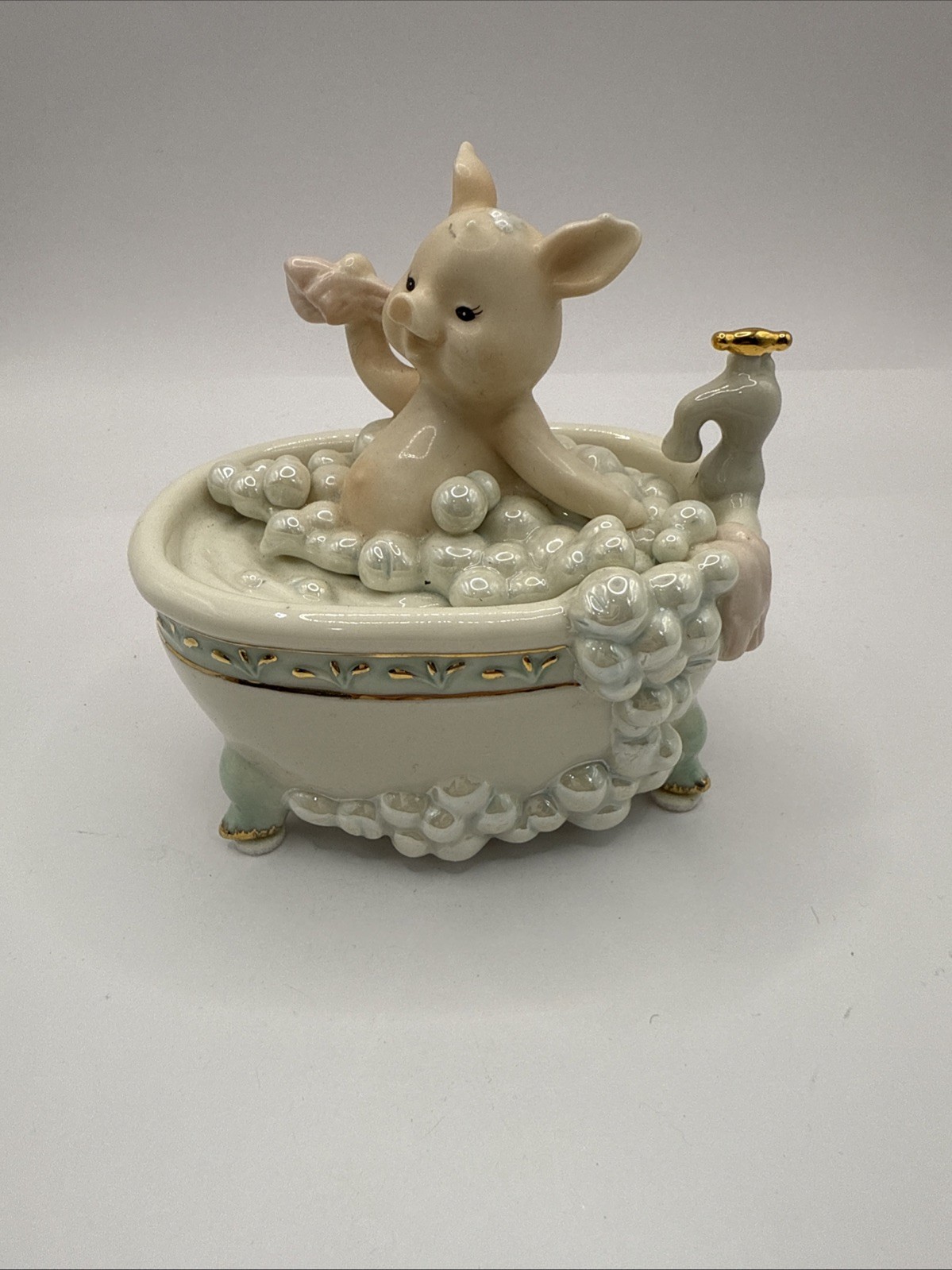 Vintage Suberto  Scrub-a-Dub Pig, My Favorite Things Music Box