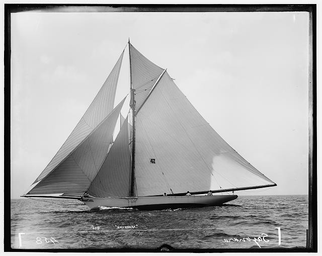 Photo:Sayonara Yacht Sailing 1890s Water Vessel Boat