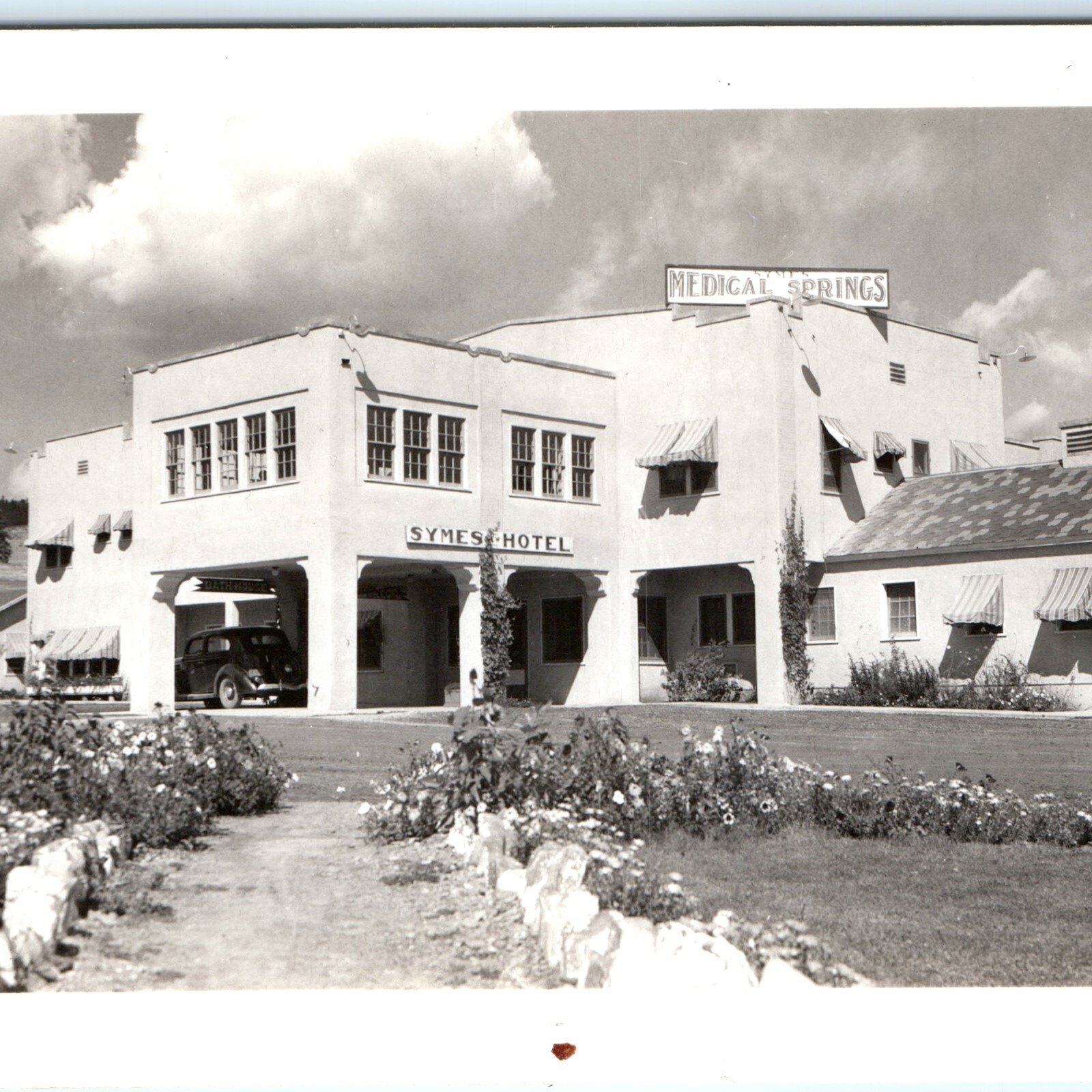 c1940s Hot Springs, MT Symes Hotel Medical Mineral Bath RPPC Photo Postcard c1940s Hot Springs, MT Symes Hotel Medical Mineral Bath RPPC Photo Postcard