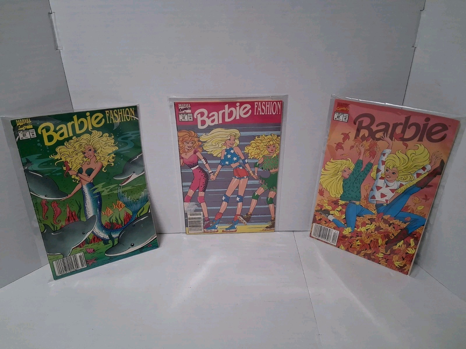 Vintage Marvel Barbie Comic Book Bundle (Lot Of 3)- Early 1990s