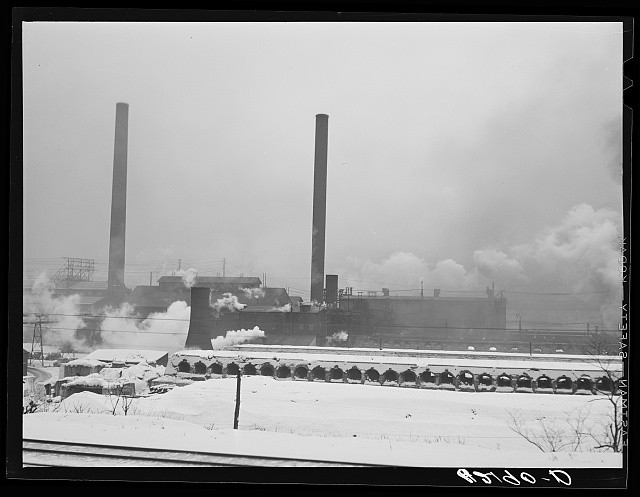 Photo:Aliquippa Pennsylvania 1941 J&L Steel Mill Beehive Coke Ovens