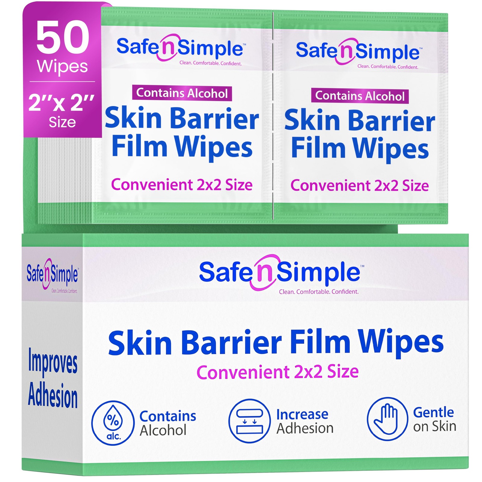 Skin Barrier Wipes with Alcohol  2