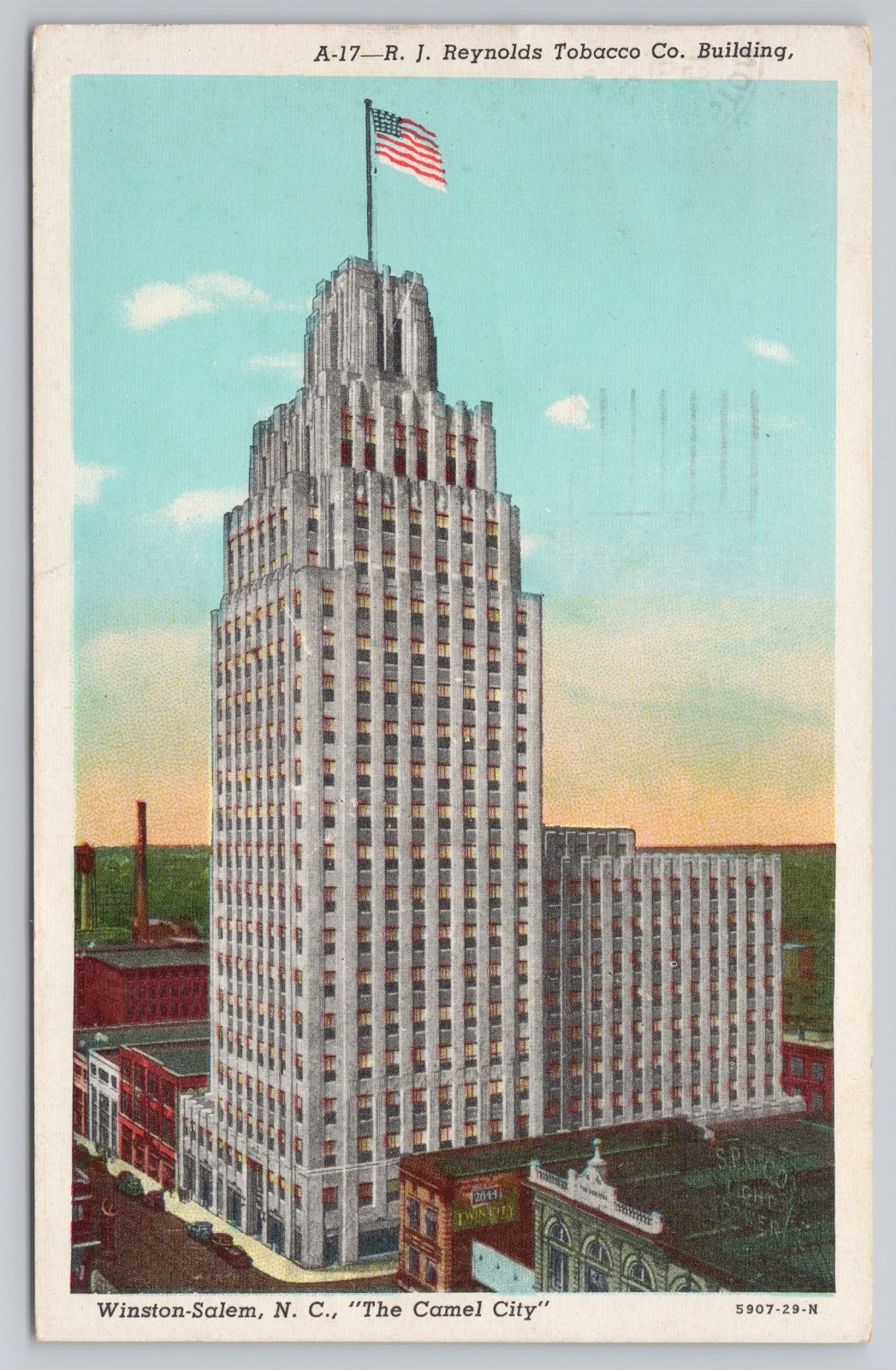 R.J. Reynolds Tobacco Co Winston-Salem NC Camel Postcard -\