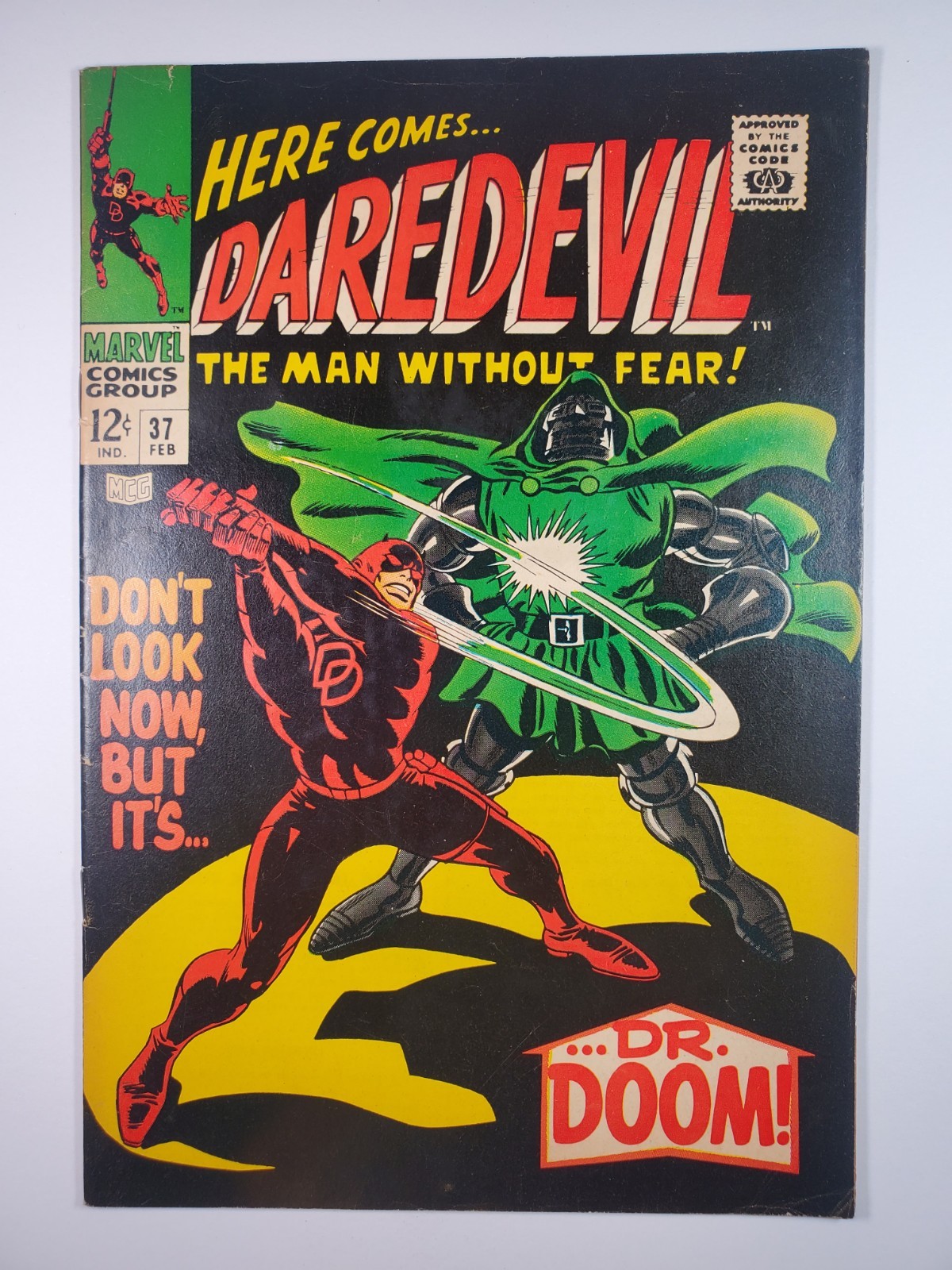 Daredevil #37 FN 1968 Key Issue Stan Lee Gene Colan Daredevil vs Doctor Doom Daredevil #37 FN 1968 Key Issue Stan Lee Gene Colan Daredevil vs Doctor Doom