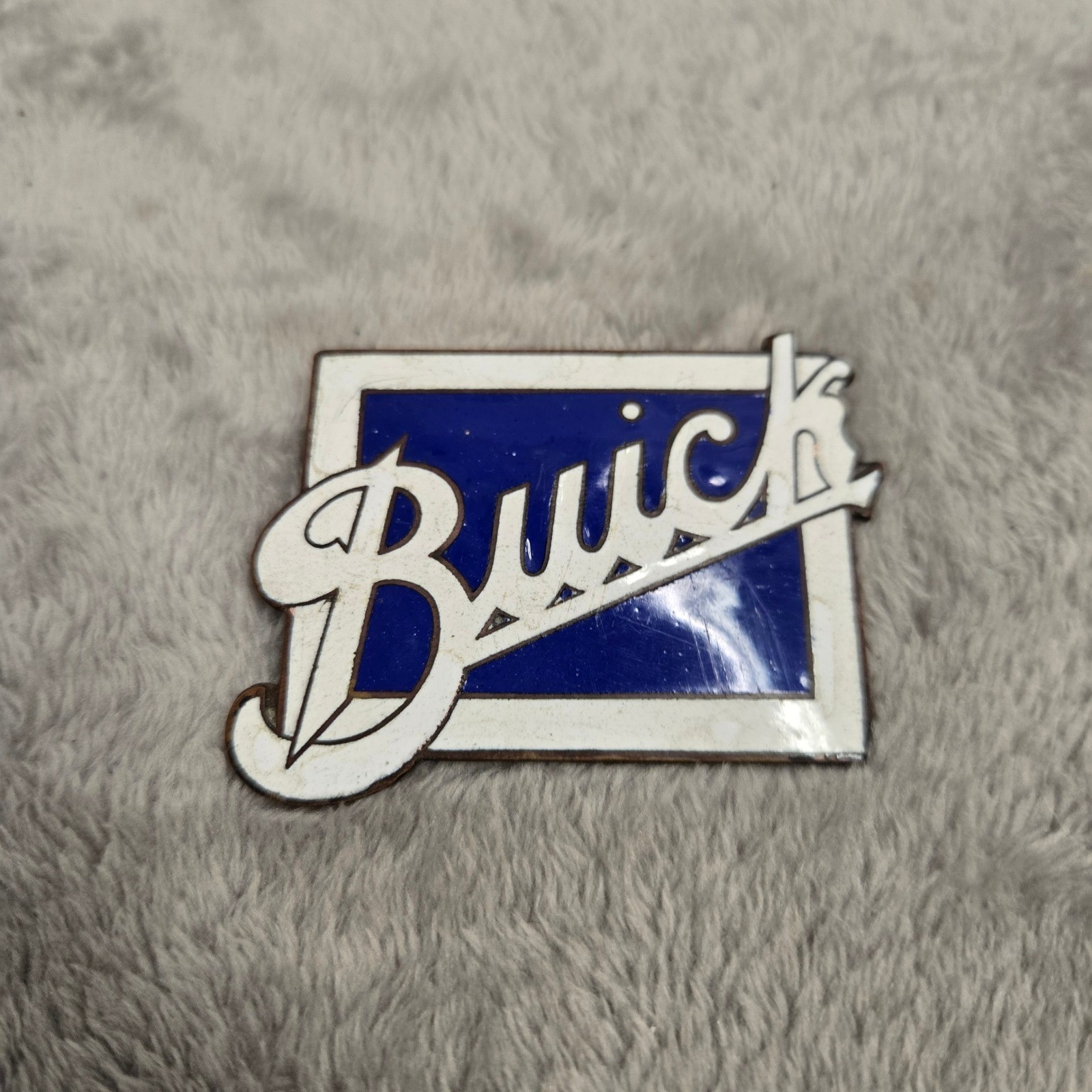 Vintage Buick Radiator Emblem Badge Blue White Enamel Metal Car Automobilia Logo Vintage Buick Radiator Emblem Badge Blue White Enamel Metal Car Automobilia Logo