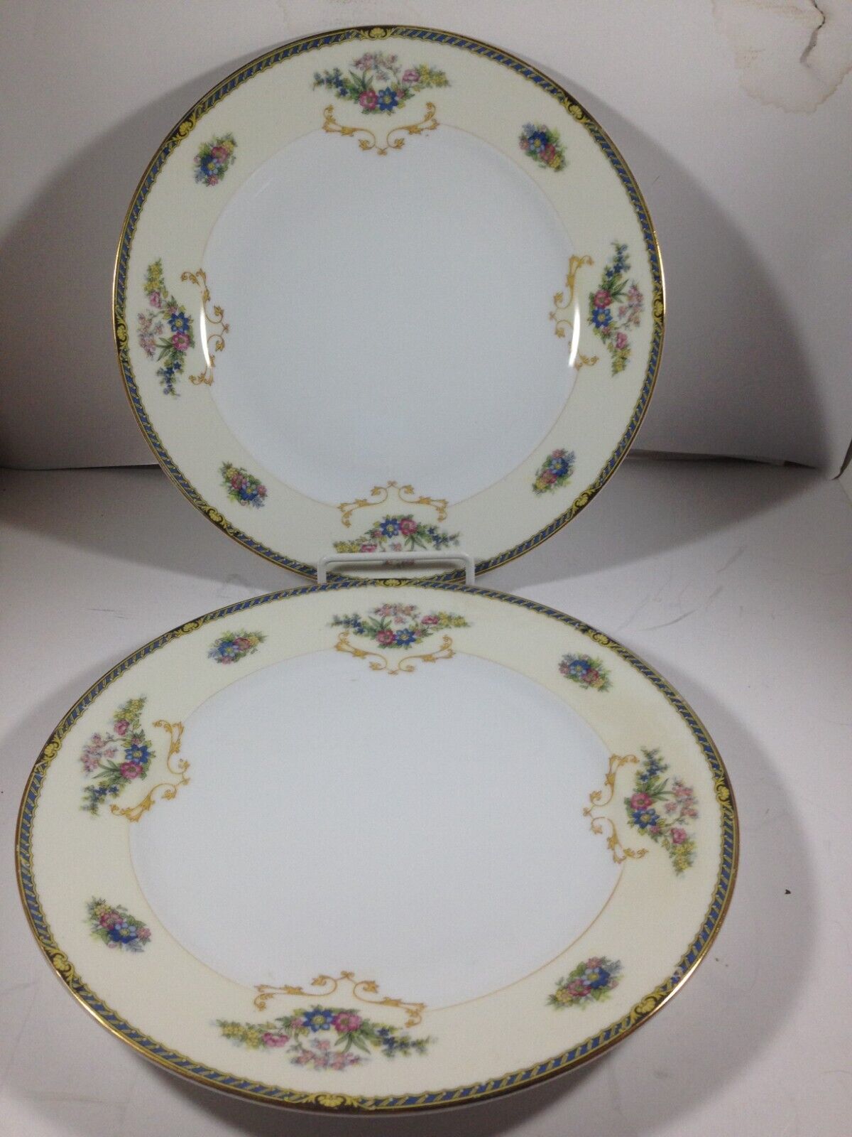 Vintage Noritake ROMANCE 10” Dinner Plate One Pair
