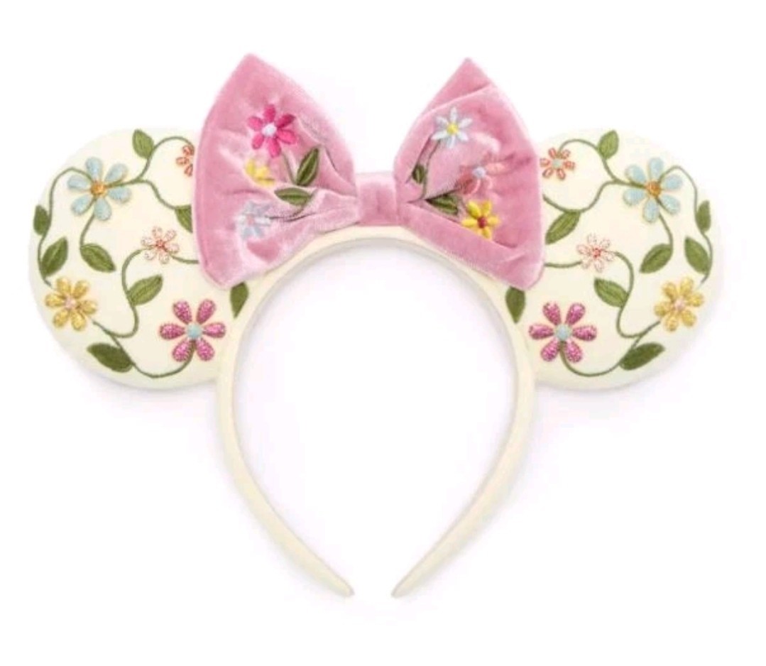 BaubleBar Disney Minnie Mouse Floral Ear Headband  NWT'S Spring Flower SOLDOUT