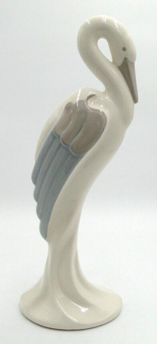 VTG Haeger Pottery Egret Heron Crane Glazed Ceramic Figurine 17\