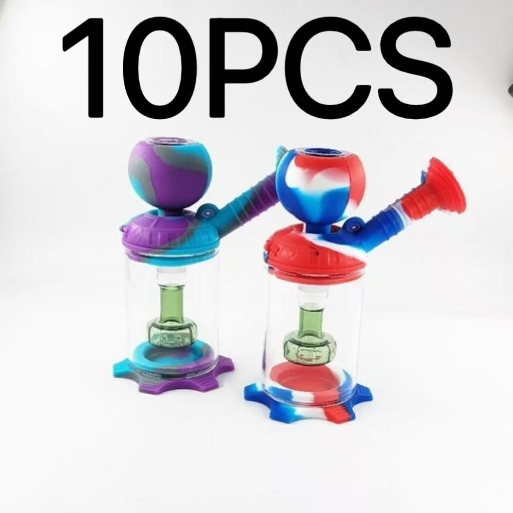 10 Pack Silicone Water Pipe, Random Colors Durable with Fast Shipping