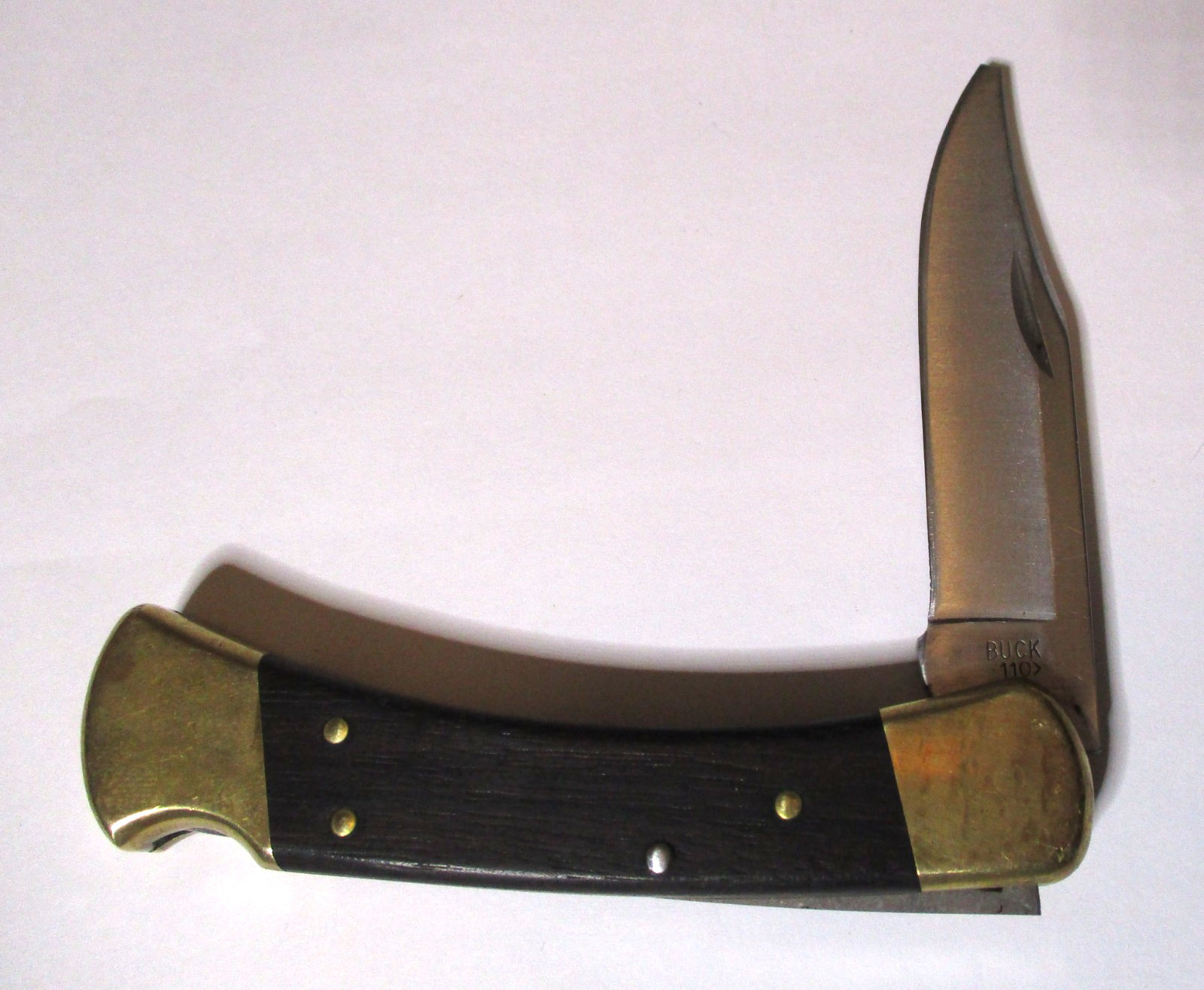 VINTAGE 1987 BUCK 110 FOLDING BLADE HUNTING KNIFE ~ USA MADE  PREPPER SURVIVE ~