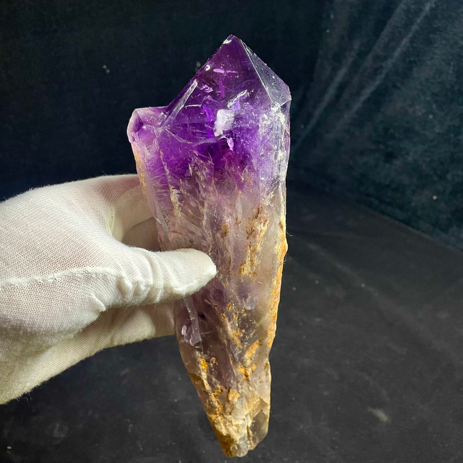 1.94LB TOP Natural Amethyst wand point quartz crystal mineral specimen healing