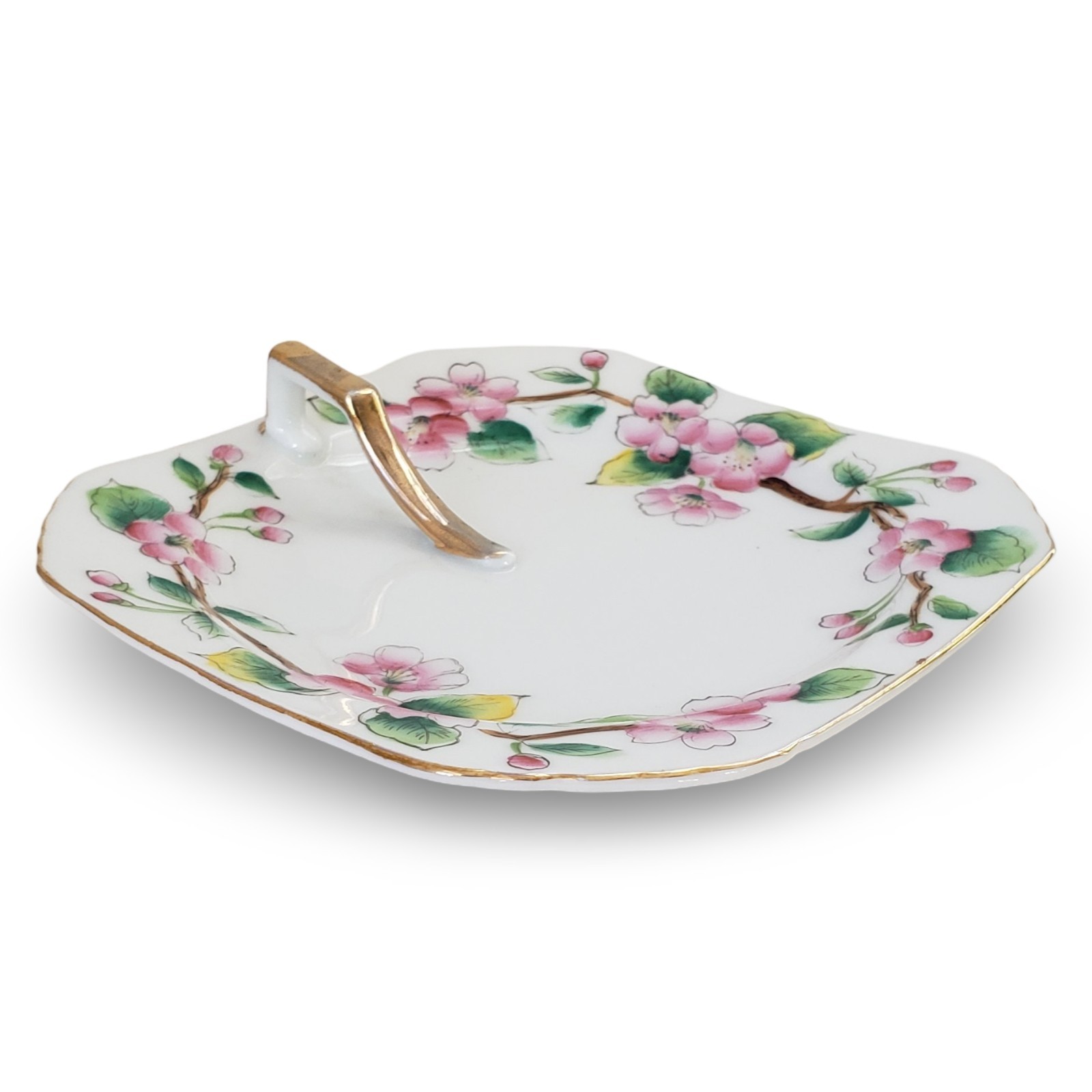 Vintage Rossetti Chicago Hand Painted Lemon Dish Gold Trim Occupied Japan
