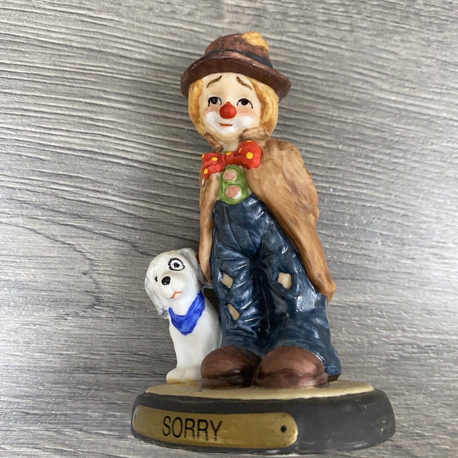 Flambro Little Emmett Sorry Clown 1997 Porcelain Figurine 3.5”
