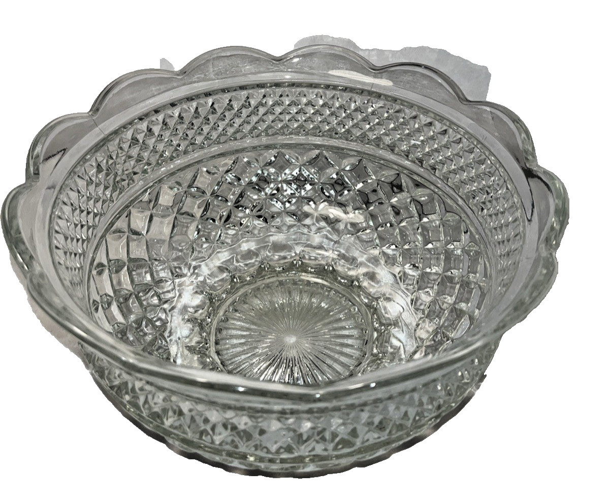 Wexford Anchor Hocking Footed Fruit Glass Serving Bowl 10\