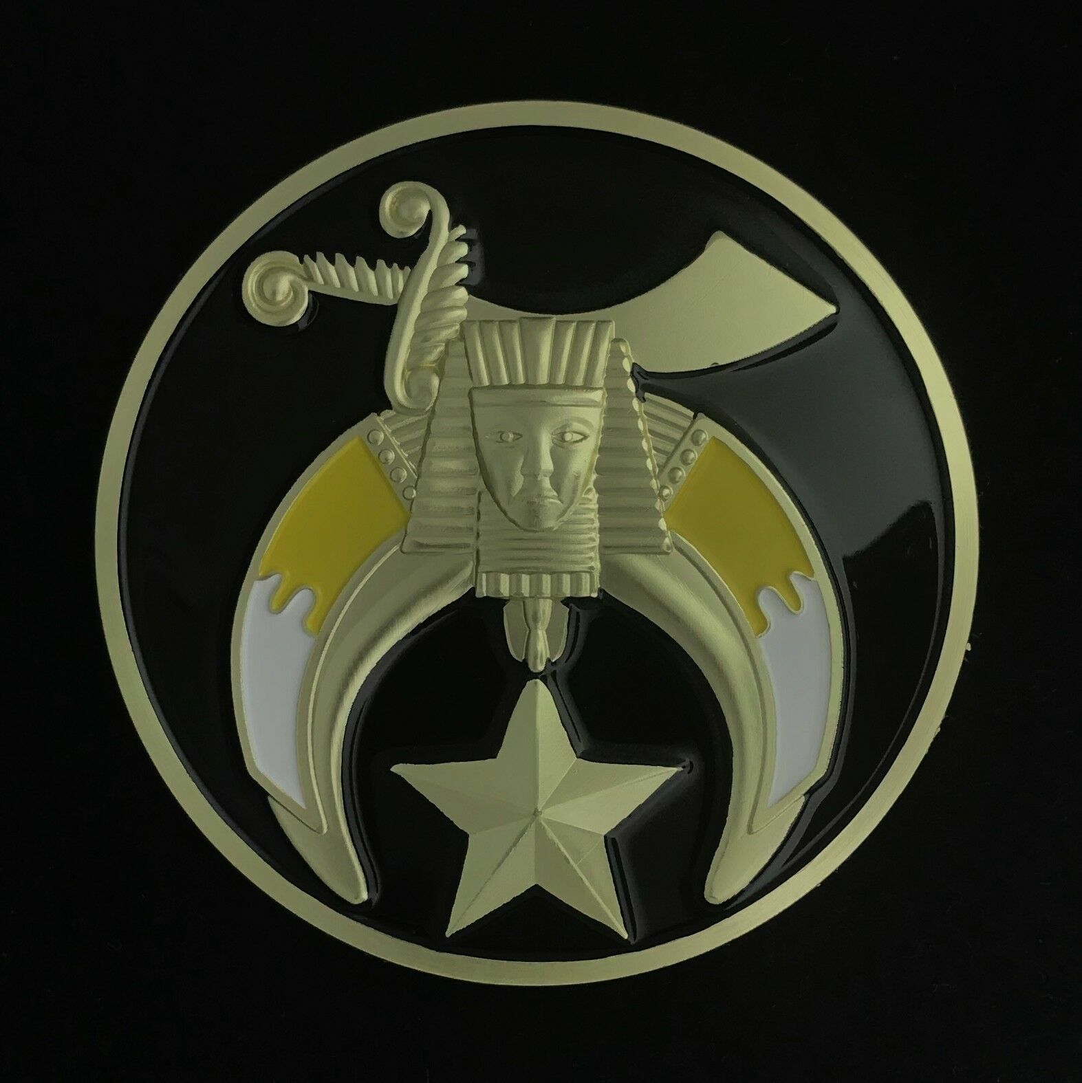 Shriners Small Auto Emblem  (Black) - 2\
