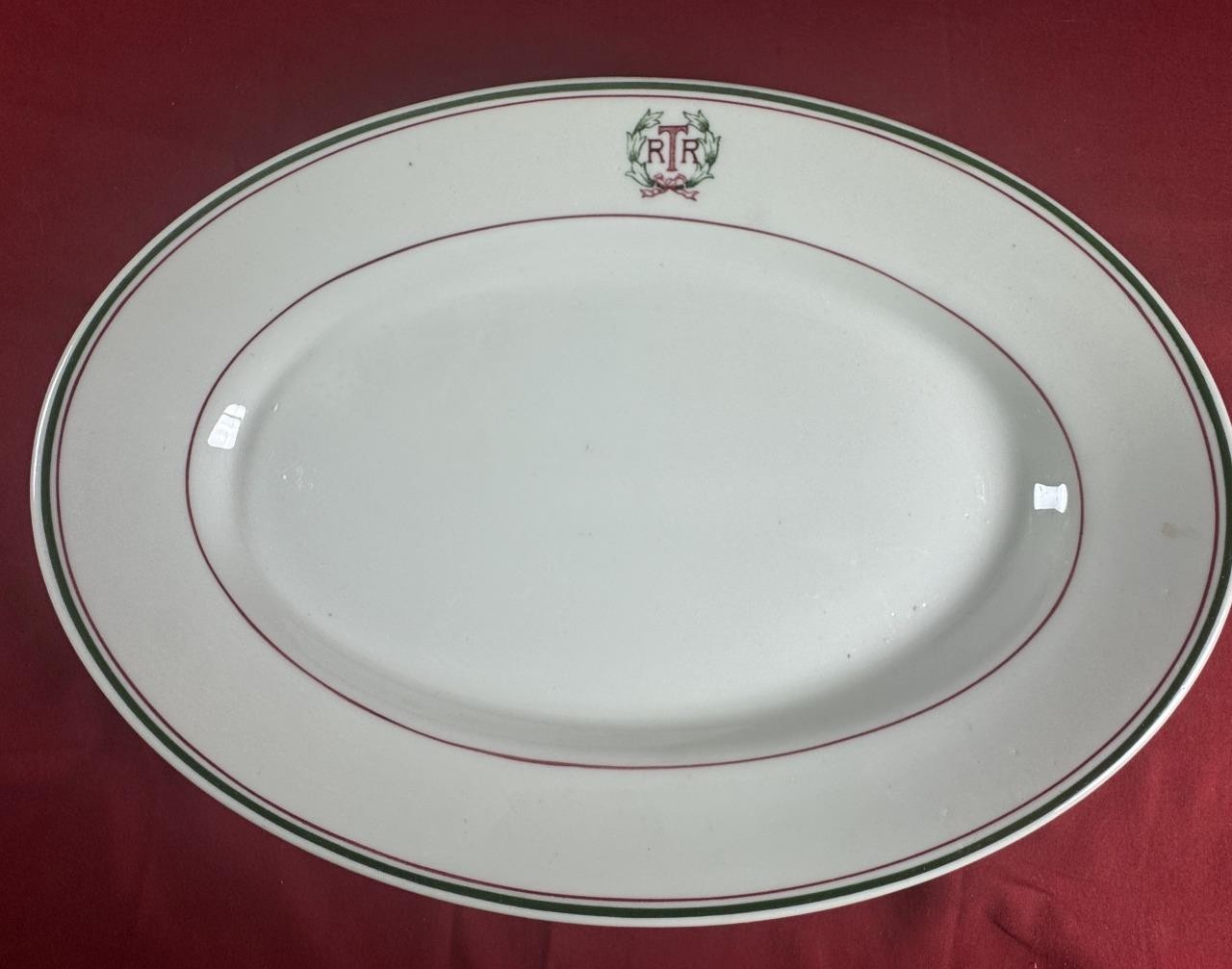 Reading Company Terminal Restaurant Large China Platter Reading Terminal Pattern