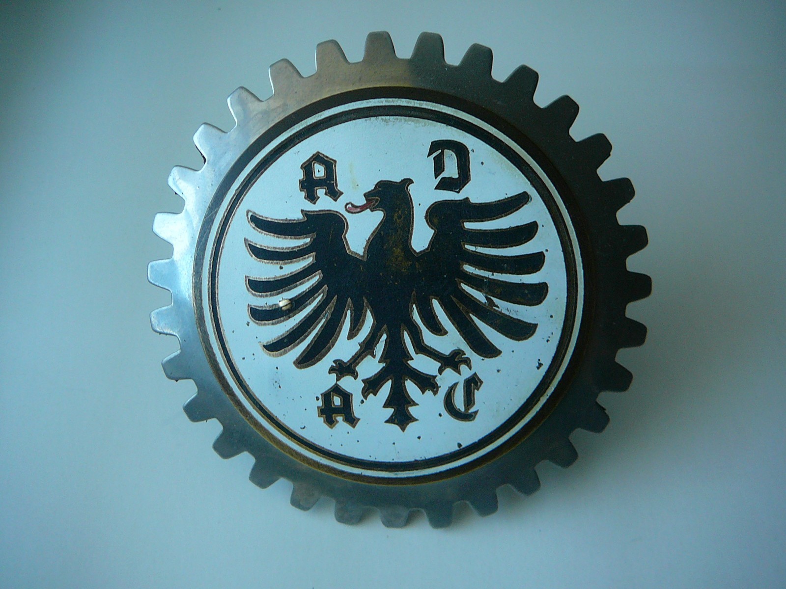 DEUTSCHLAND CAR GRILLE EMBLEM BADGE, Vintage, USED ,VG LOWEST OVERALL COST DEUTSCHLAND CAR GRILLE EMBLEM BADGE, Vintage, USED ,VG LOWEST OVERALL COST