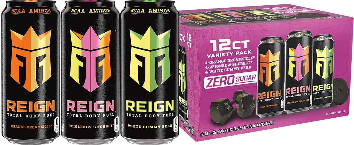 REIGN Total Body Fuel Variety Pack, Orange Dreamsicle, Reignbow Sherbet,... REIGN Total Body Fuel Variety Pack, Orange Dreamsicle, Reignbow Sherbet,...