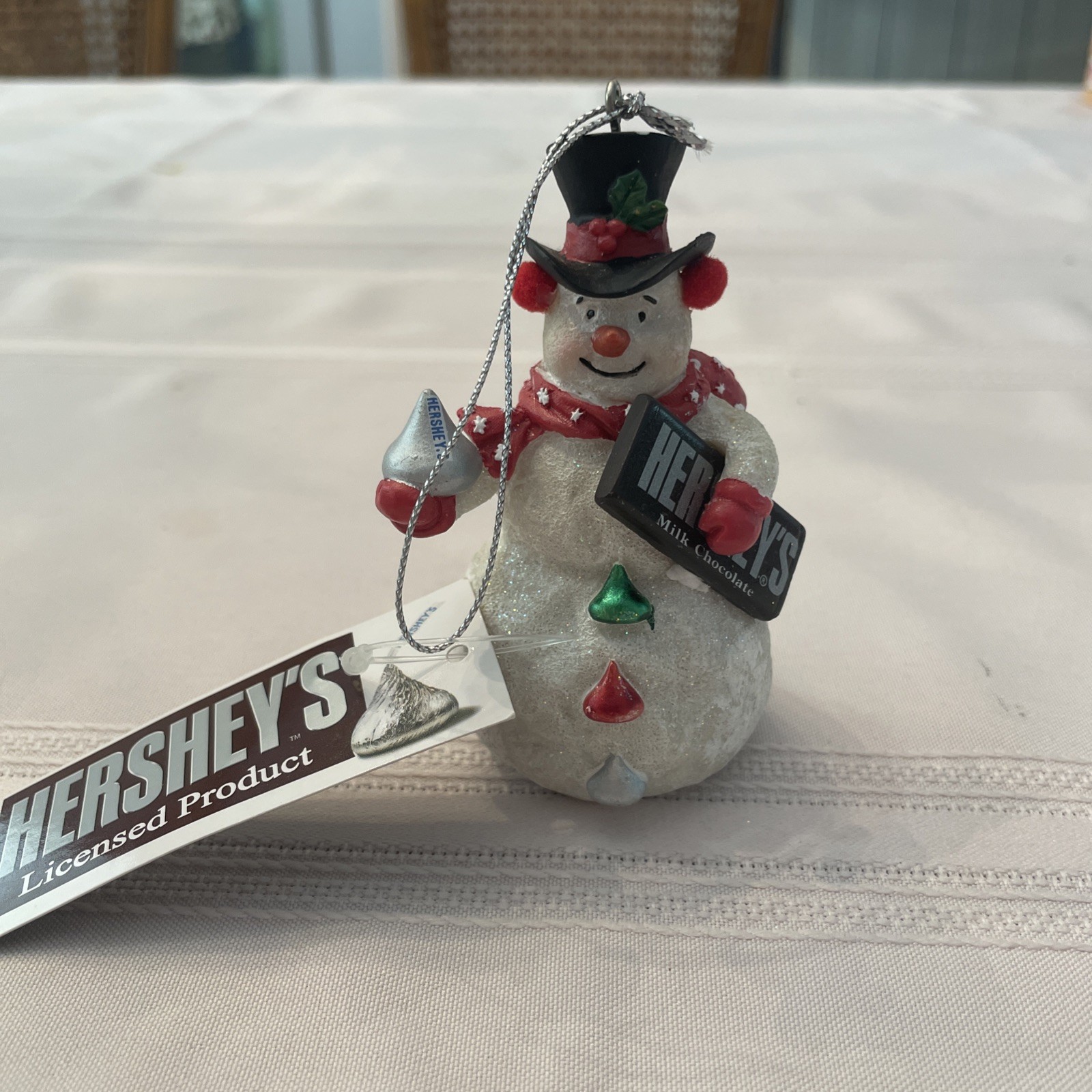 Hershey’s Chocolate Snowman Christmas Ornament NWT