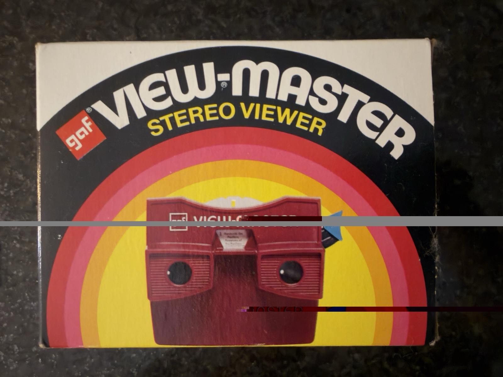 GAF View-Master 1970s Vintage Red White Blue Handle USA NIB NOS Rare