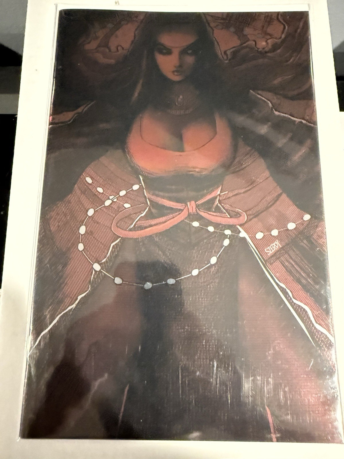Marian Heretic #1 Virgin Variant Foil LTD 500 By Nathan SZERDY