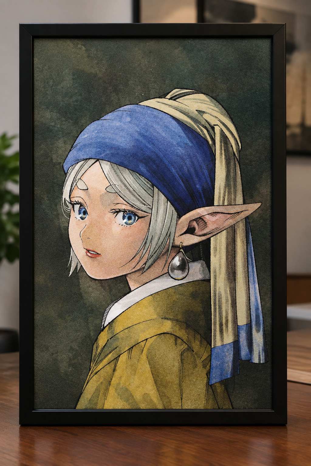 Frieren: Beyond Journey\'s End - Frieren with a Pearl Earring - 11x17\