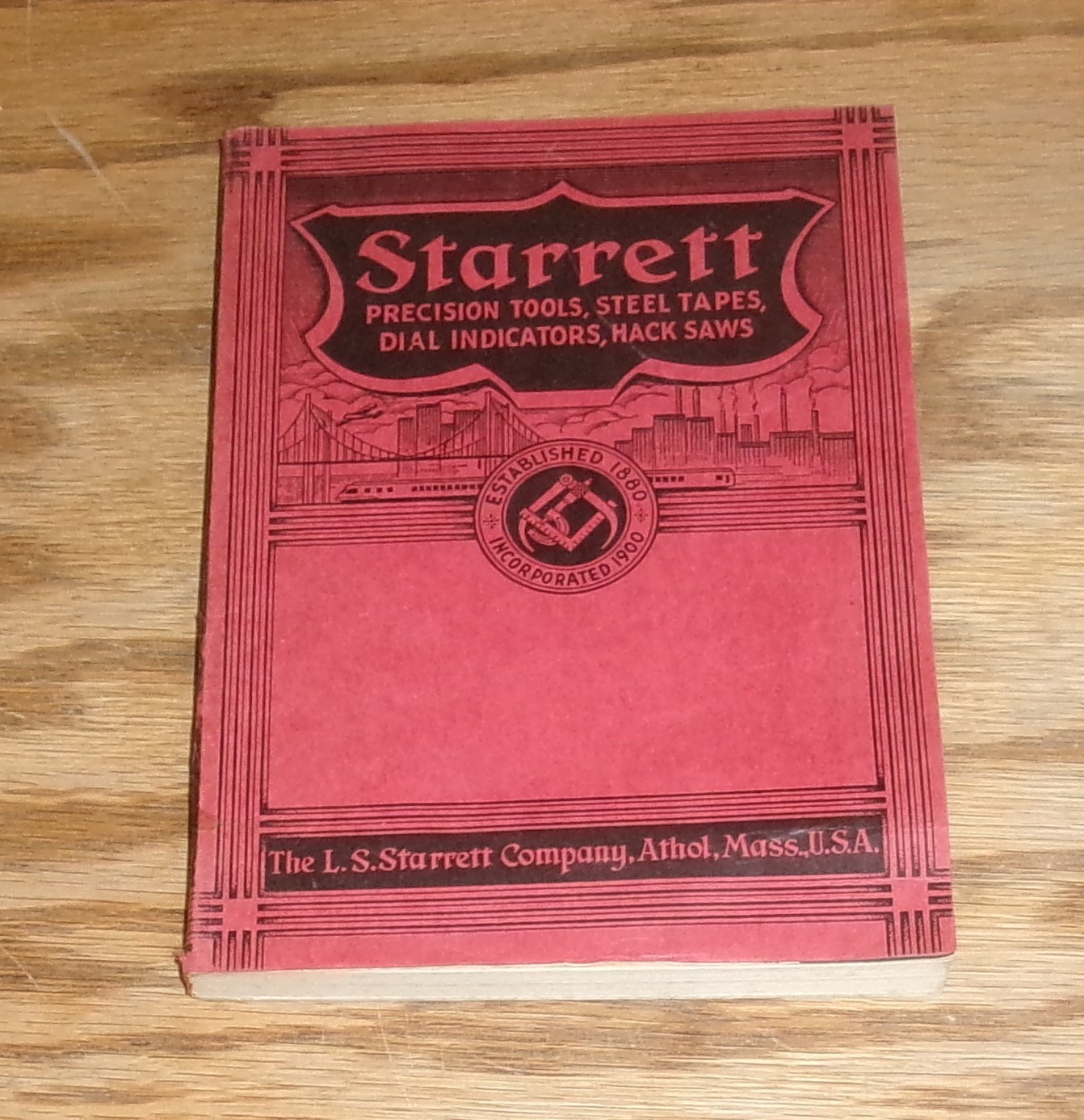 Original 1938 Starrett Precision Tools Catalog #26