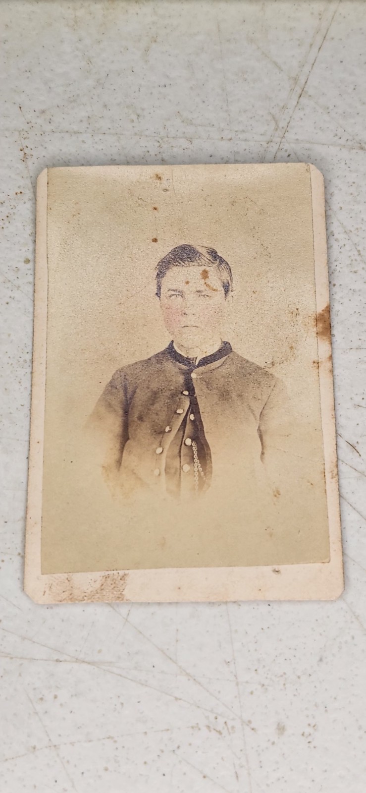 Vicksburg Mississippi Confederate Soldier CDV Photo Young Boy Civil War #6