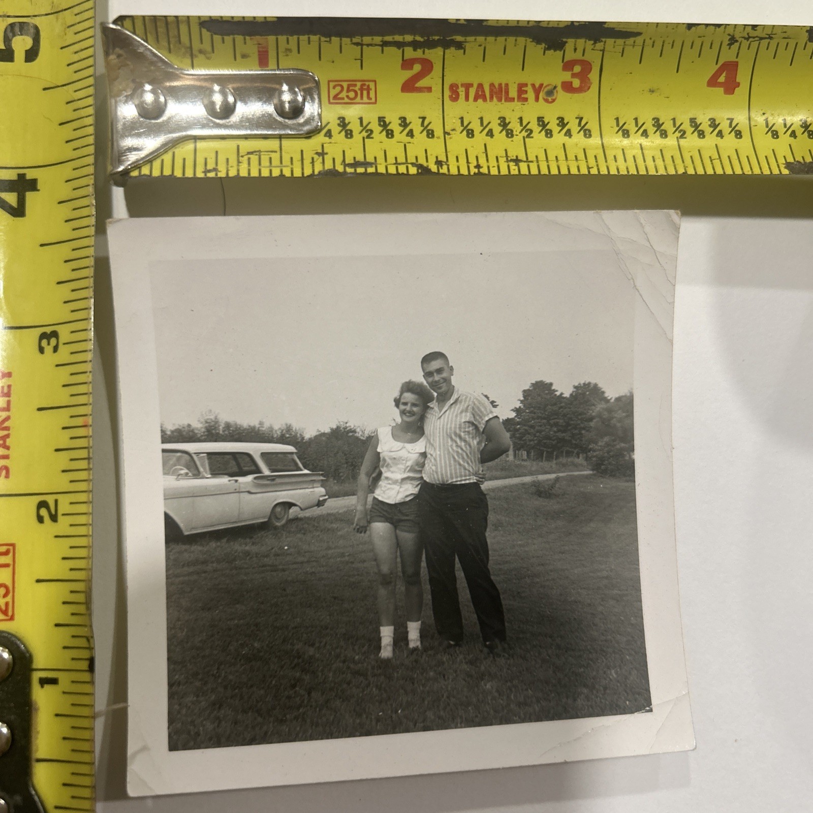 Photograph Cute Couple Beautiful Woman Handsome Man 1950\'s Lovely Lady