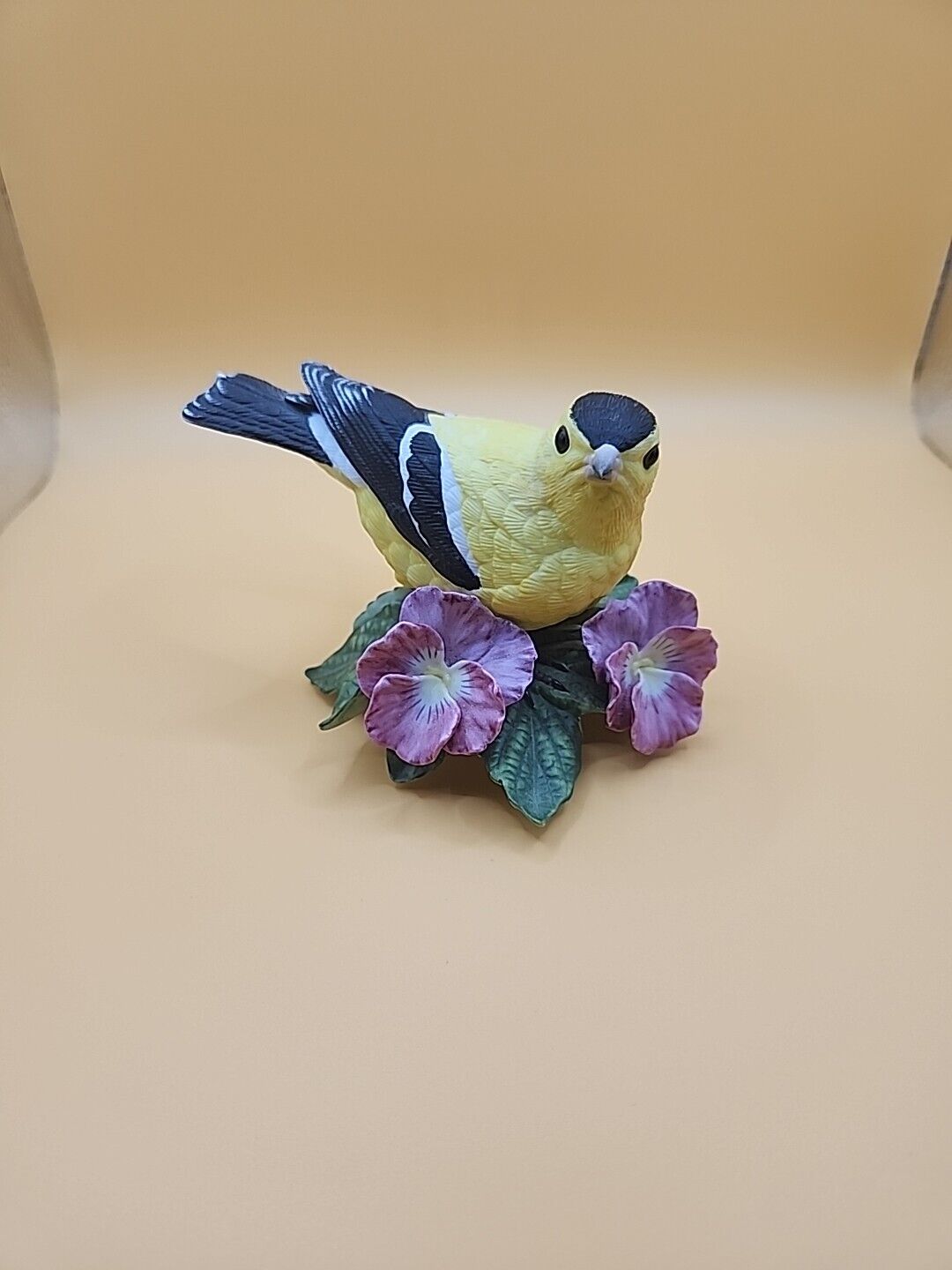 Vintage Lenox Collection American Goldfinch Porcelain Bird Figurine In Box