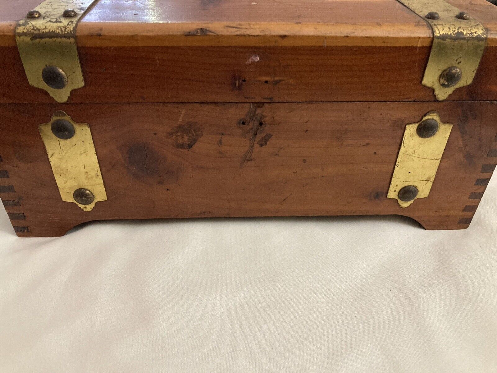 Vintage McGraw Box Co. Wooden Trinket/Jewelry Box