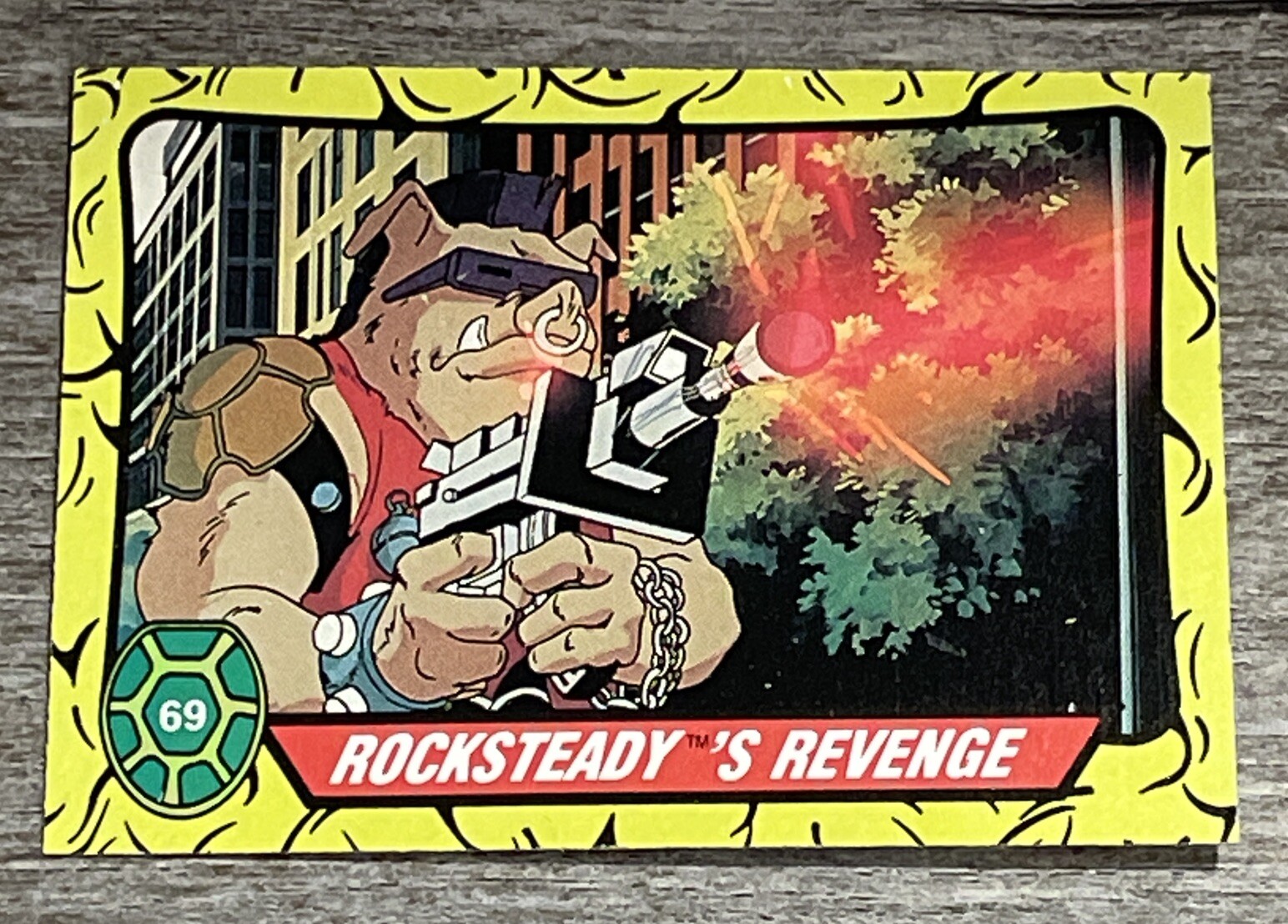 1989 O-Pee-Chee Teenage Mutant Ninja Turtles Rocksteady’s Revenge #69   *K444*