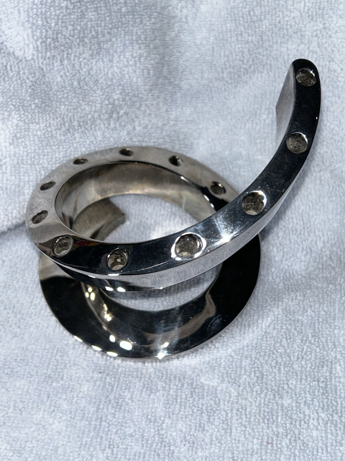 DANSK Spiral Candle Holder DANSK Silverplated Candle Holder Spiral Single Holder