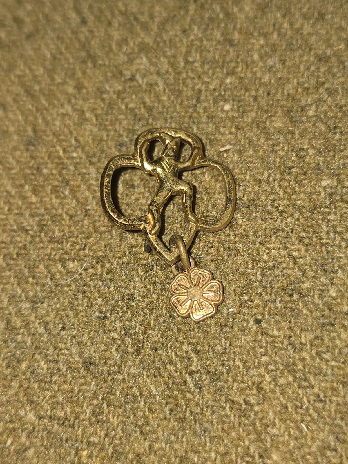 Vintage Girl Guides Lapel Pin