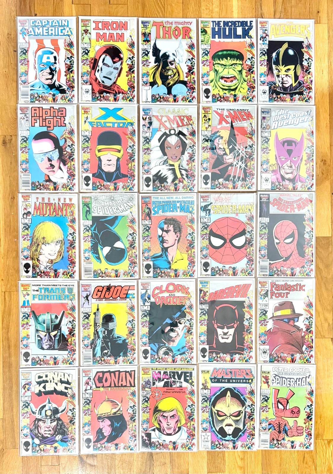 Marvel Comics 25th Anniversary Specialty Border (1986) VF/NM💥LOT OF 25 BOOKS💥